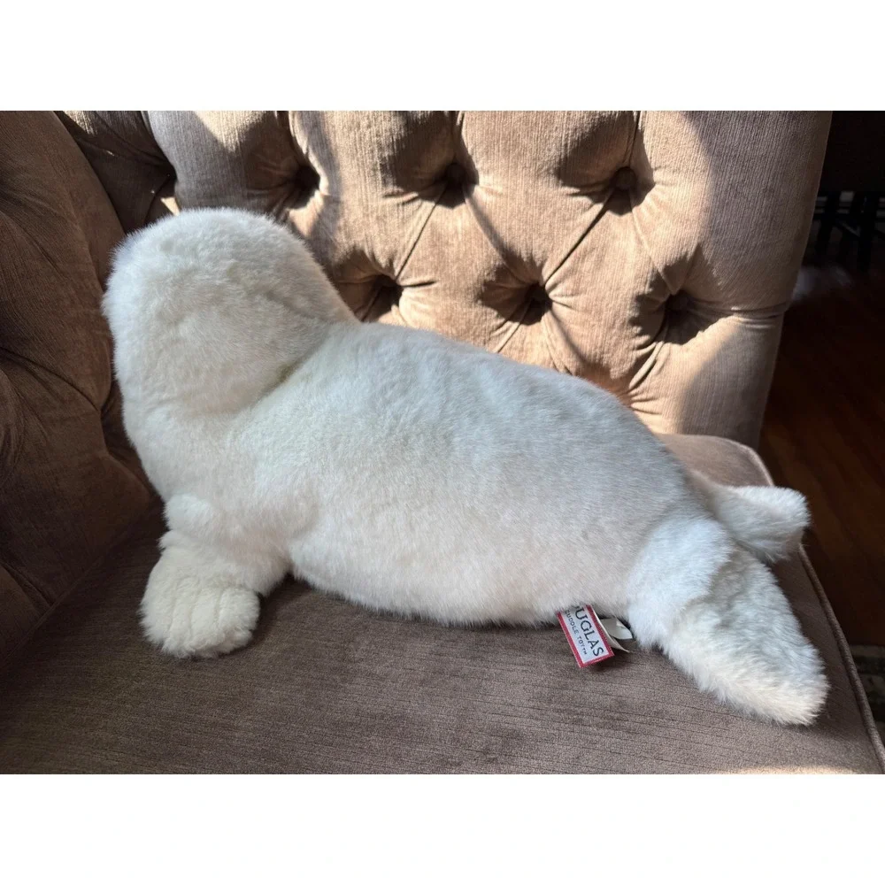 Douglas Harp Seal Pup Plush Kids White Excellent Soft Cuddle Toy Stuffed
